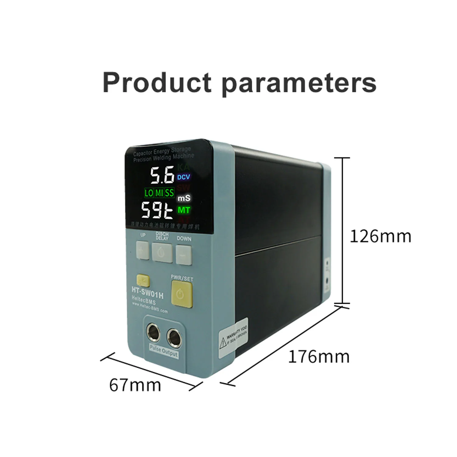 Professional 3500A Spot Welder 19.8KW HT-SW01H for 18650/LiFePO4 Battery AT/MT Mode 5-6V Adj Aluminum/Nickel/Steel DIY Kit