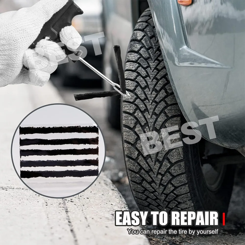 50pc Tyre Repair Plugs Car Tire Puncture Recovery Tyre Tubeless Seal Plugs Strip