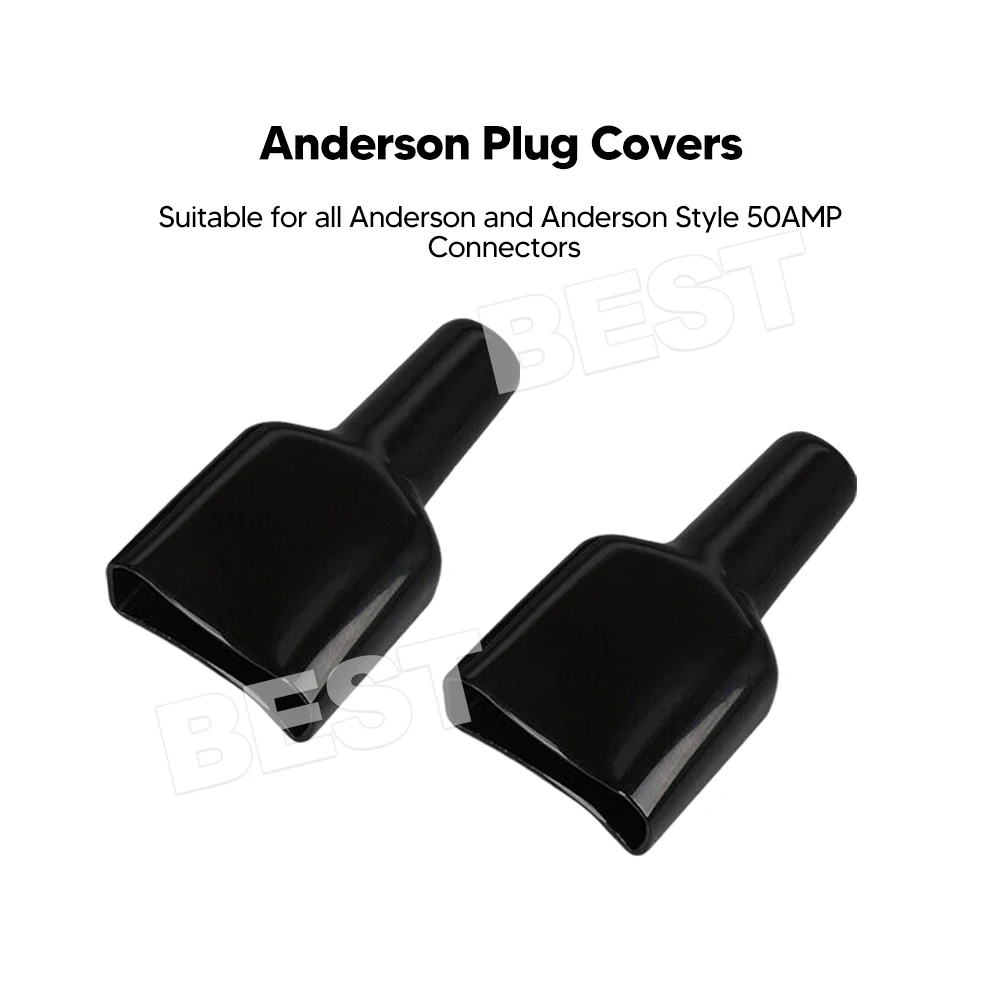 10x Waterproof Anderson Style 50A Plug dust cable sheath cover black 50A /50 AMP