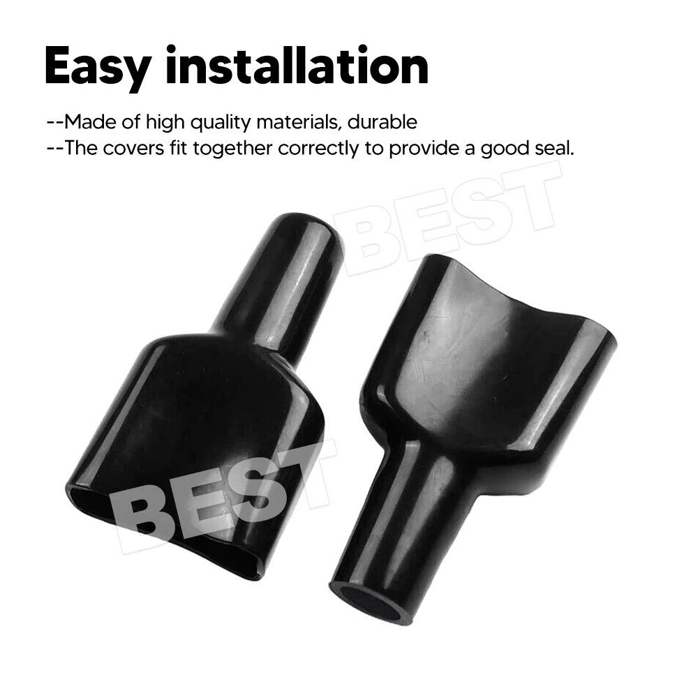 10x Waterproof Anderson Style 50A Plug dust cable sheath cover black 50A /50 AMP