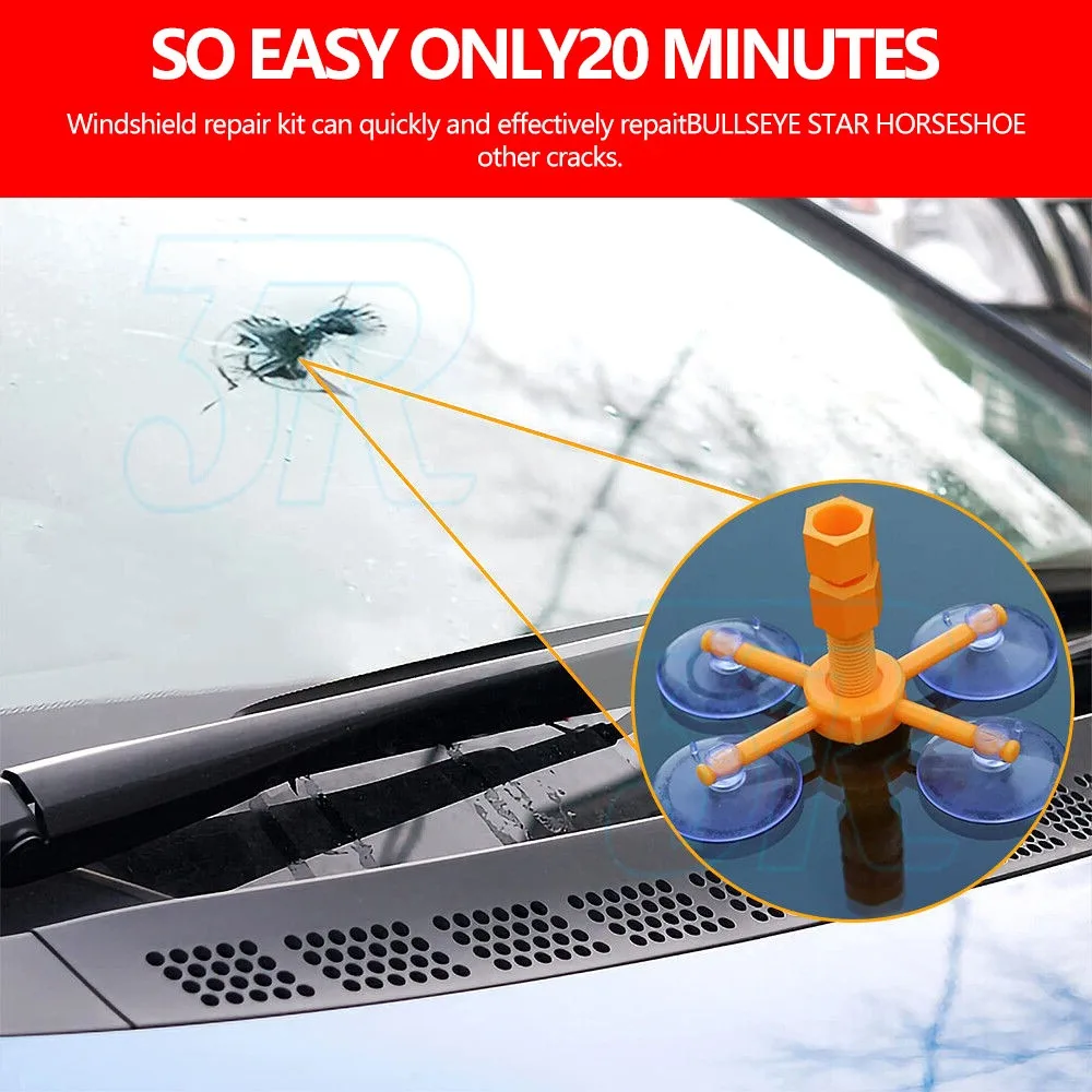 Car Fix Tool Wind Glass Chip Windscreen Repair Kit Windshield Resin Cracked