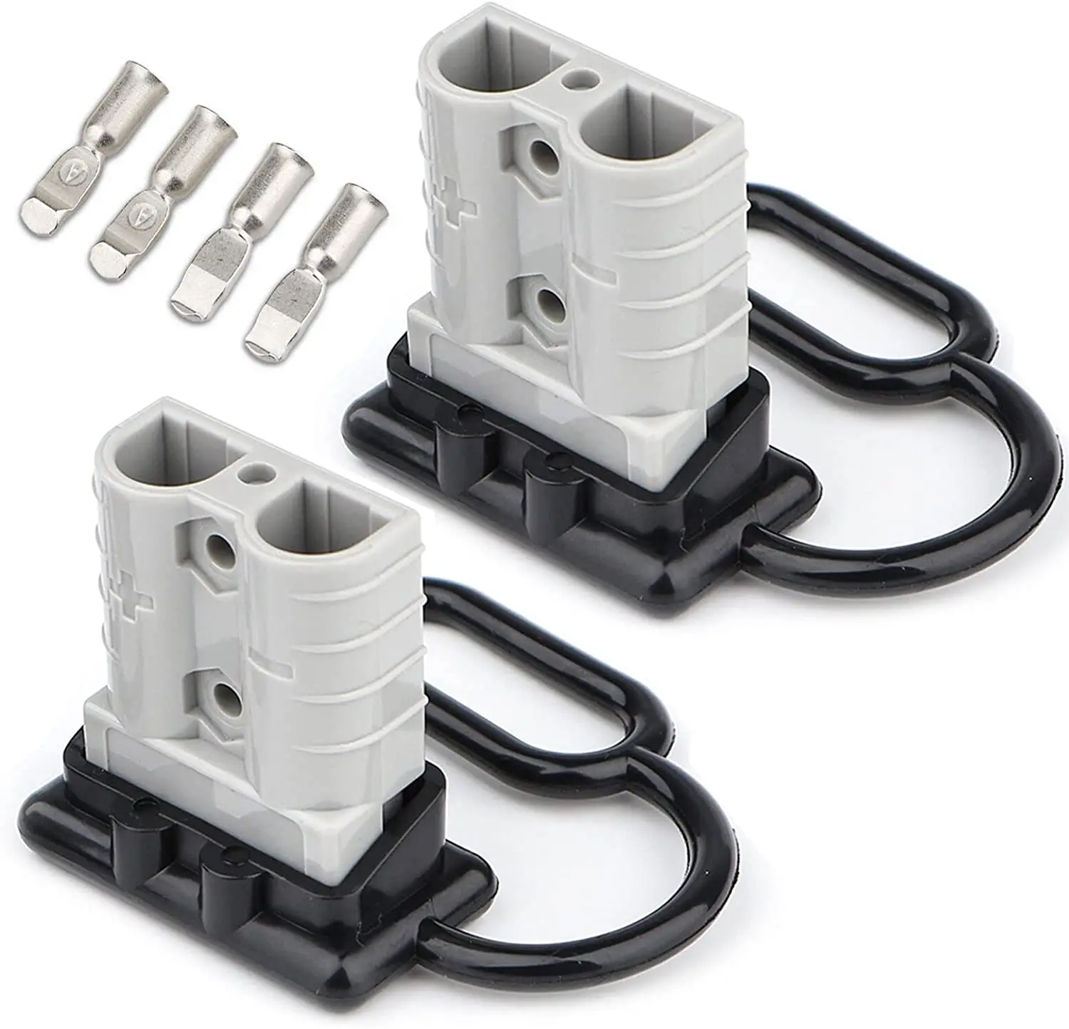 5x For Anderson Plug Cover Dust Cap Style Connectors 50AMP Battery Caravn Black