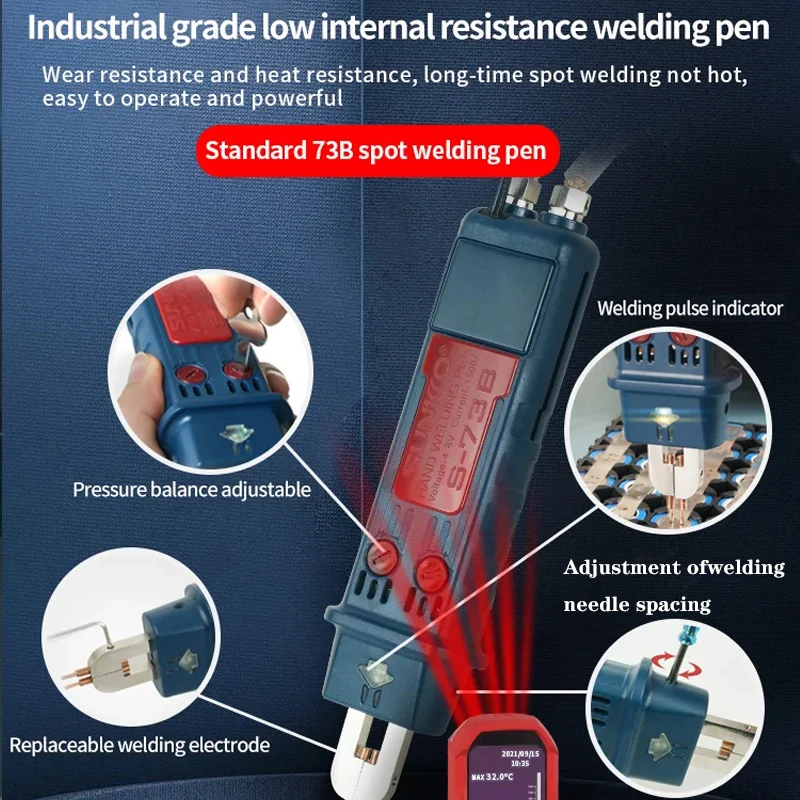 21KW36KW42KW Capacitor Storage Battery Spot Welding Machine/Portable Small Spot Welder Tools LED Digital Display 0.5mm Thickness