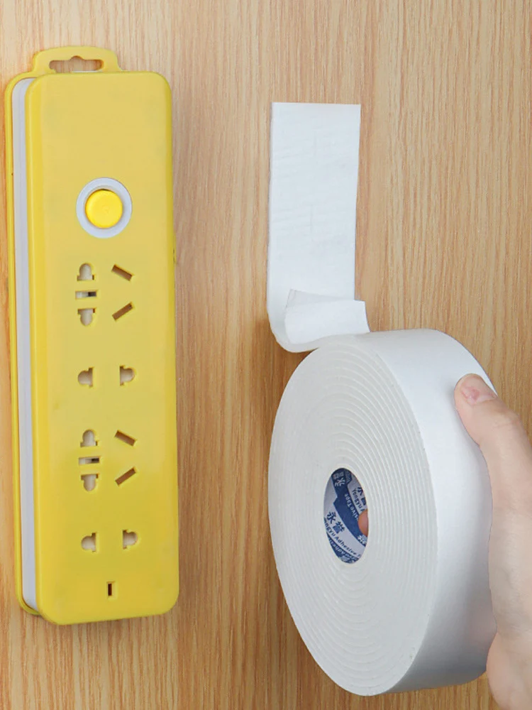 White Strong Adhesive Double-Sided Foam Tape Sealed Waterproof Fixed Installation Wall Anti-Collision Door And Window Sound