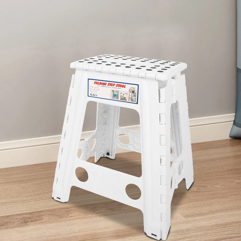 Foldable Stool Portable Stool Portable Living Plastic Dots Folding Step Stool Anti slip Foldable Adults Chair Anti slip Stool