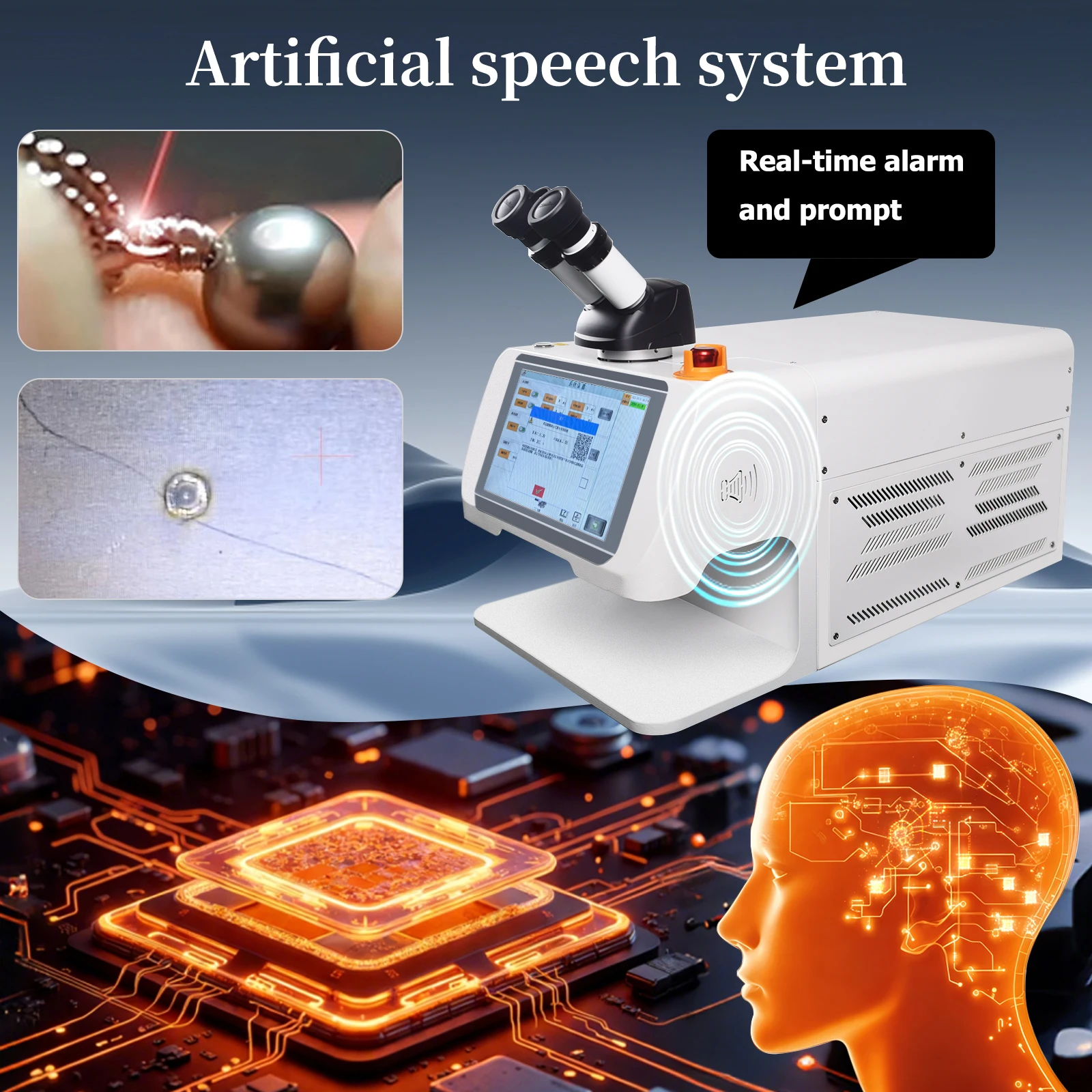 200W Spot Welding Machine Micro Precision 18X magnification Jewelry Solder Welder CCD control Microscop