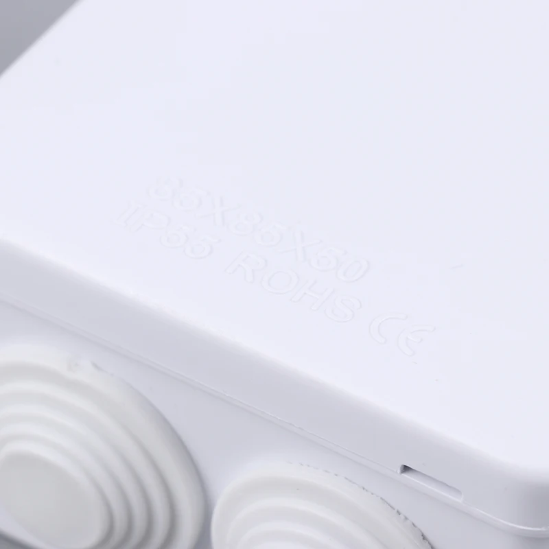 White Connection Cable Branch DIY Waterproof IP65 Power Case Junction Box Indoor Wire Shell Electric Control Boxes