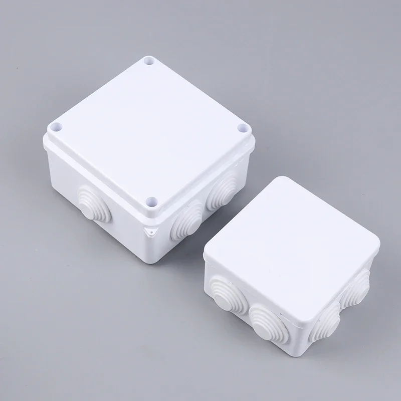 White Connection Cable Branch DIY Waterproof IP65 Power Case Junction Box Indoor Wire Shell Electric Control Boxes