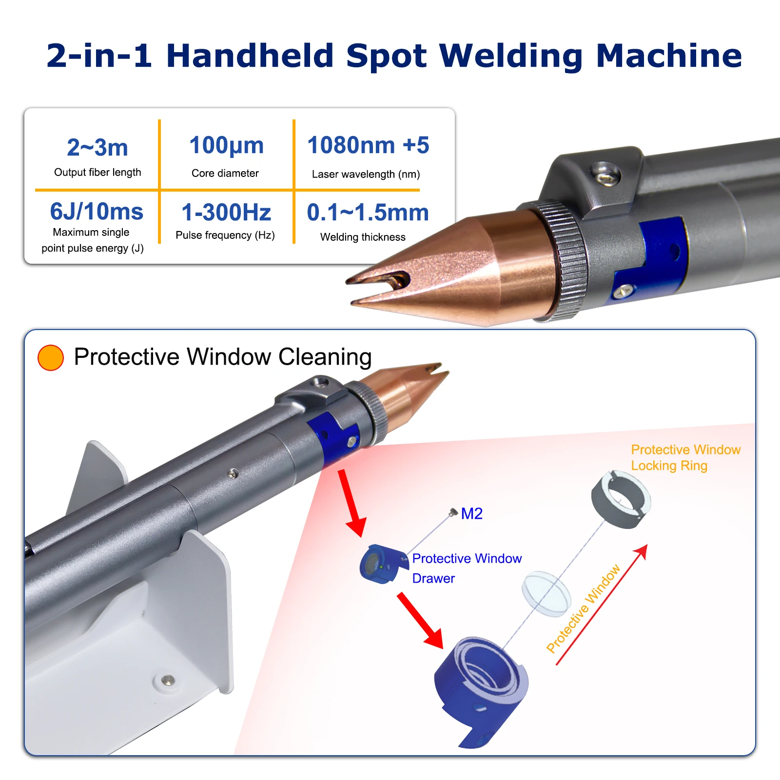 600W 6J Ultra-Thin Precision Welding Laser Spot Machine Portable QCW Handheld Thin Plate Cutter for Metal Welding And Cutting