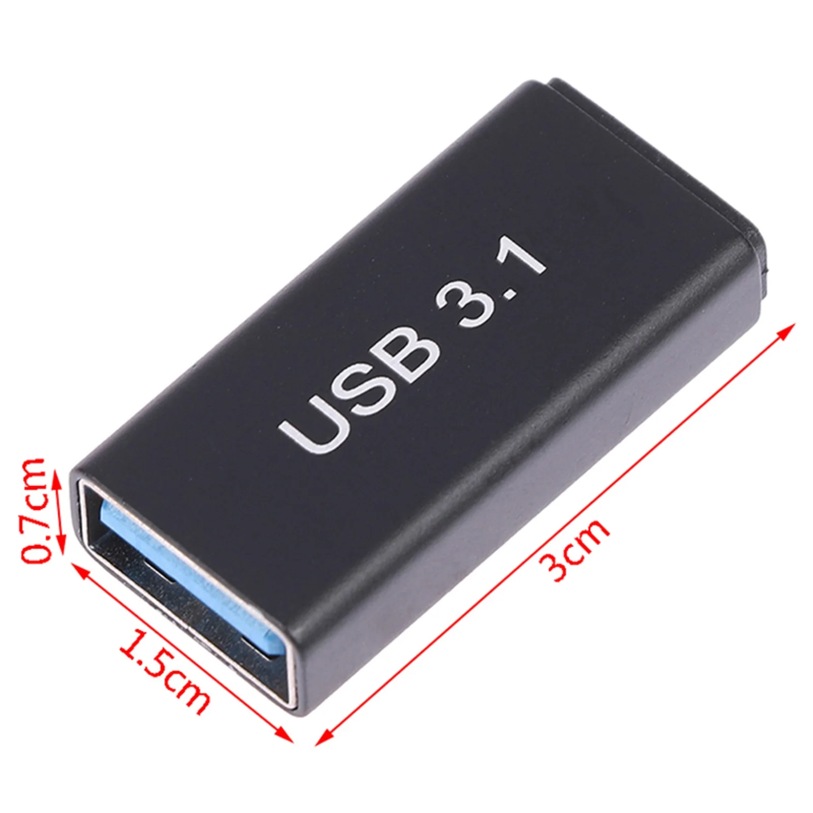 1Pc USB 3.0 Coupler Female to USB Type C Female Adapter 10Gbps Super Speed USB3.0 Type-C Extender Connection Converter