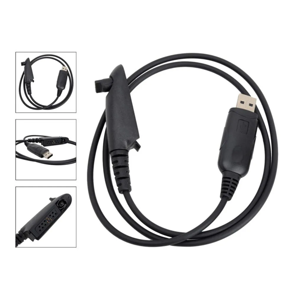 106cm / 41.34" USB Programming Cable With Software CD For Motorola Walkie Talkie Radio GP340 GP380 GP328 Accessories