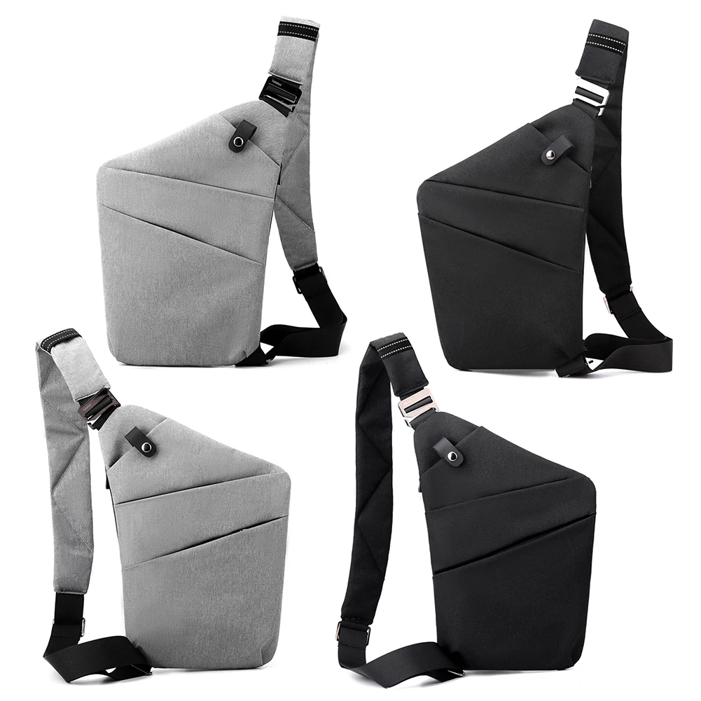 Slim Sling Bag Anti-thief Crossbody Bags Security Adjustable Strap Nylon Multifunctional Simple Portable for Outdoor Fitness
