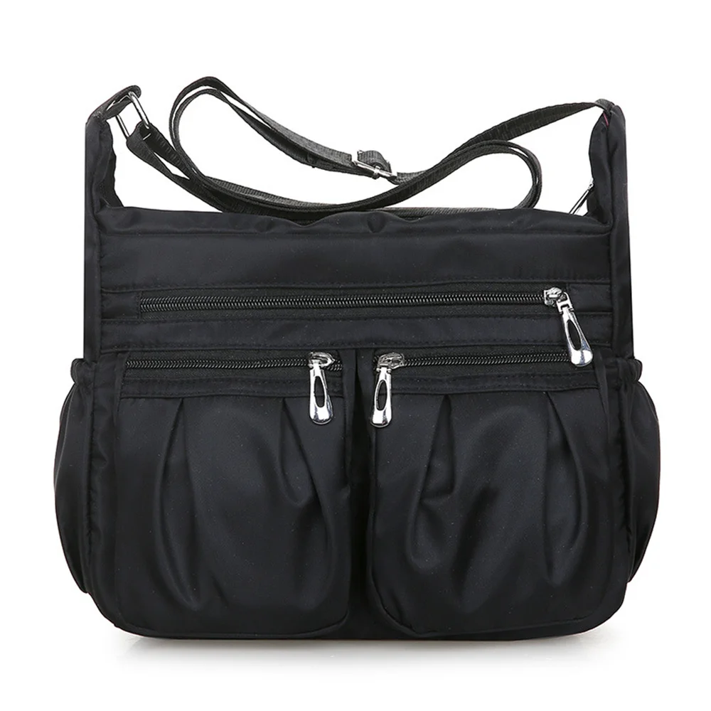 Ladies Multi Pocket Messenger Handbag CrossBody Bags Holiday Travel Shoulder Bag
