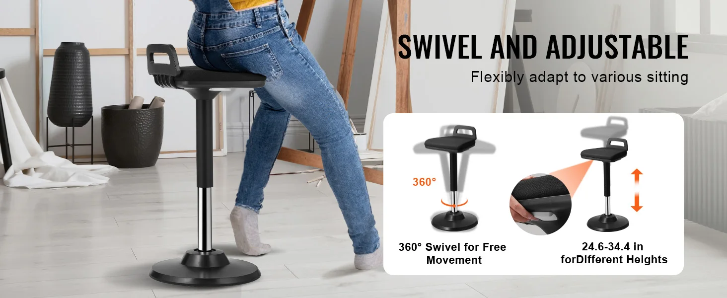 SucceBuy Kids Wobble Chair Active Chair w/ Cushion Wobble Stool Improves Focus Posture and Children Ideal for Schools and Home