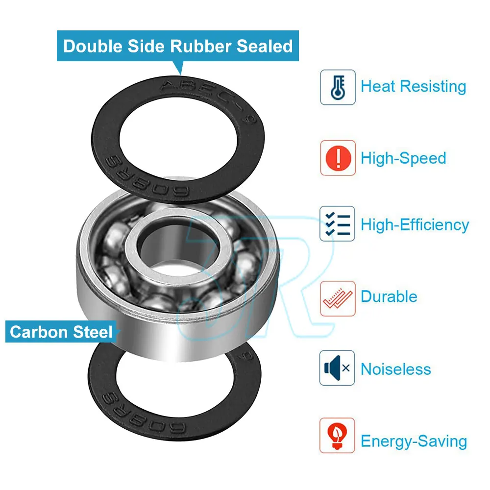 10/20/30x Rubber Sealed Miniature Ball Bearings Deep Groove Bearing 8x22x7mm 608RS