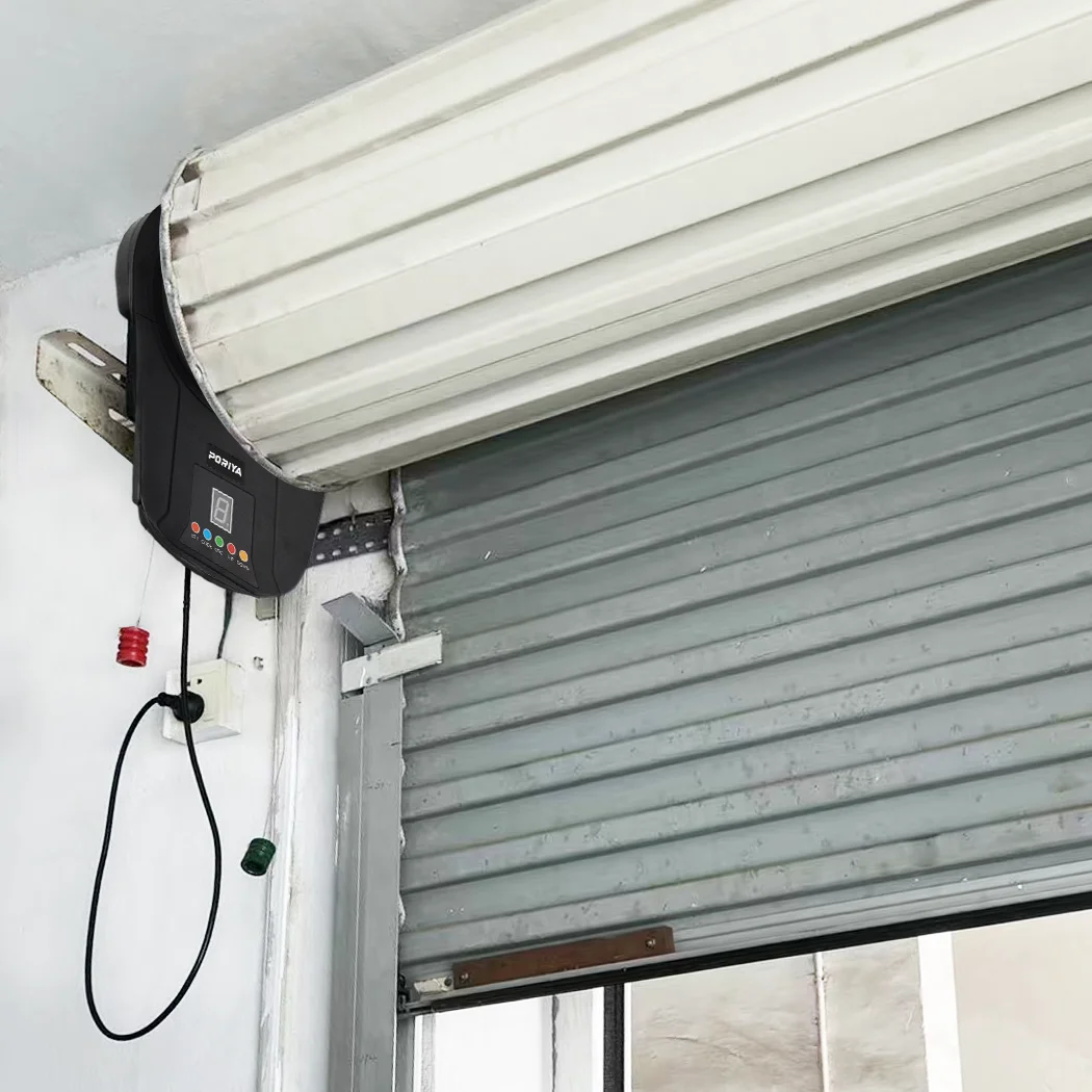 PORIYA Automatic Roller Door Opener Smart Garage Door Roller W/ Remote Control