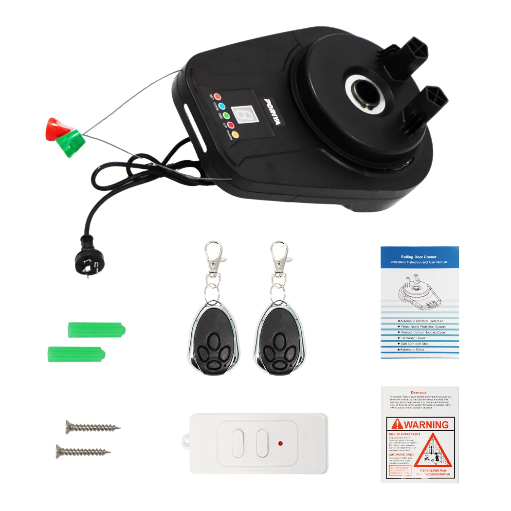 PORIYA Automatic Roller Door Opener Smart Garage Door Roller W/ Remote Control