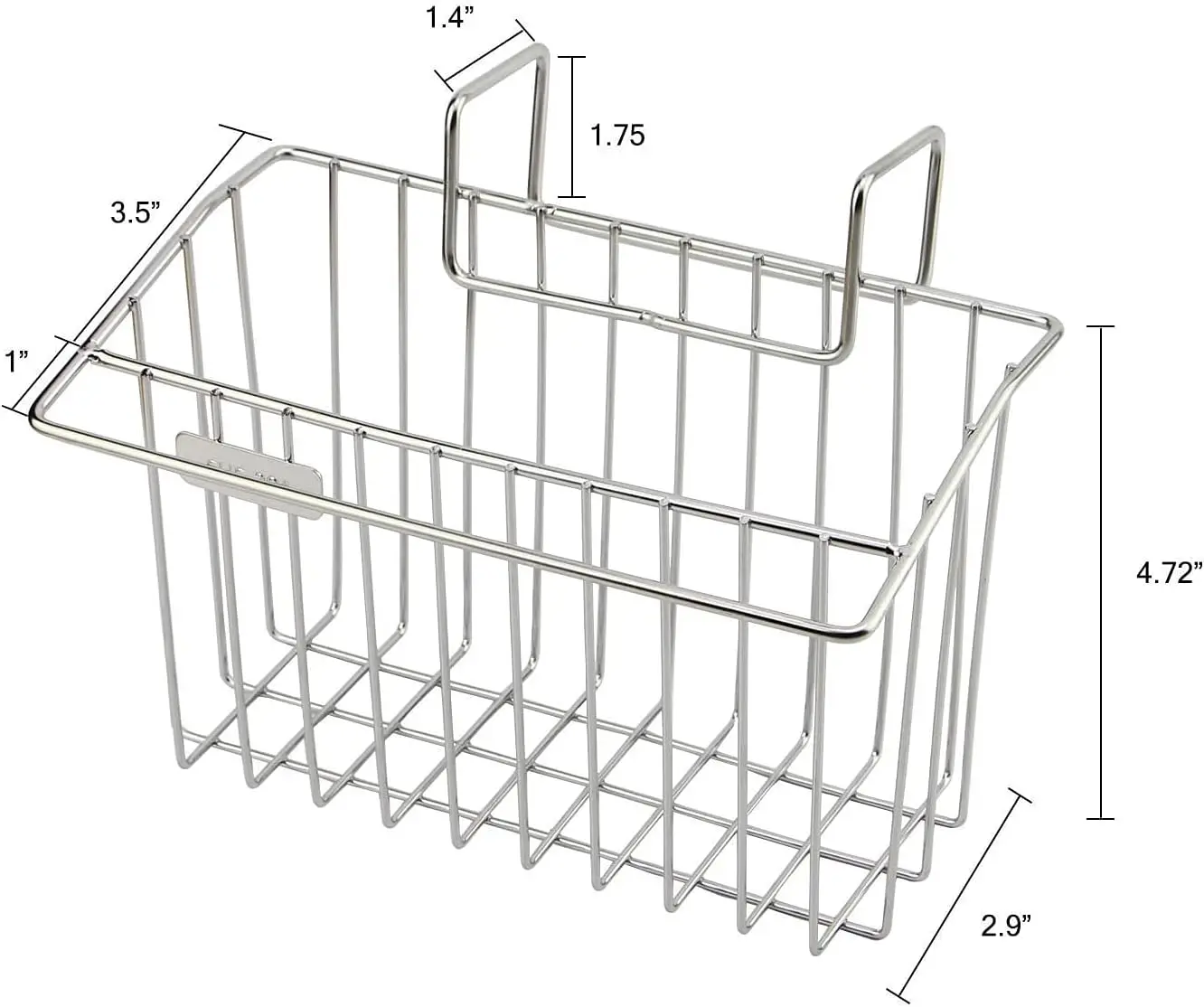 Sponge Holder, Sink Caddy Kitchen Brush Soap Dishwashing Liquid Drainer Rack - Stainless Steel