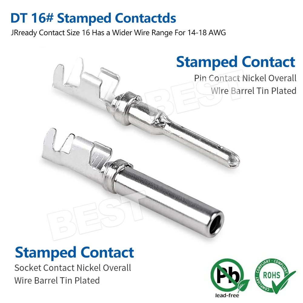 5-10Set Deutsch DT 2Way Pin Male/Female Kit Electrical Connector Plug Waterproof