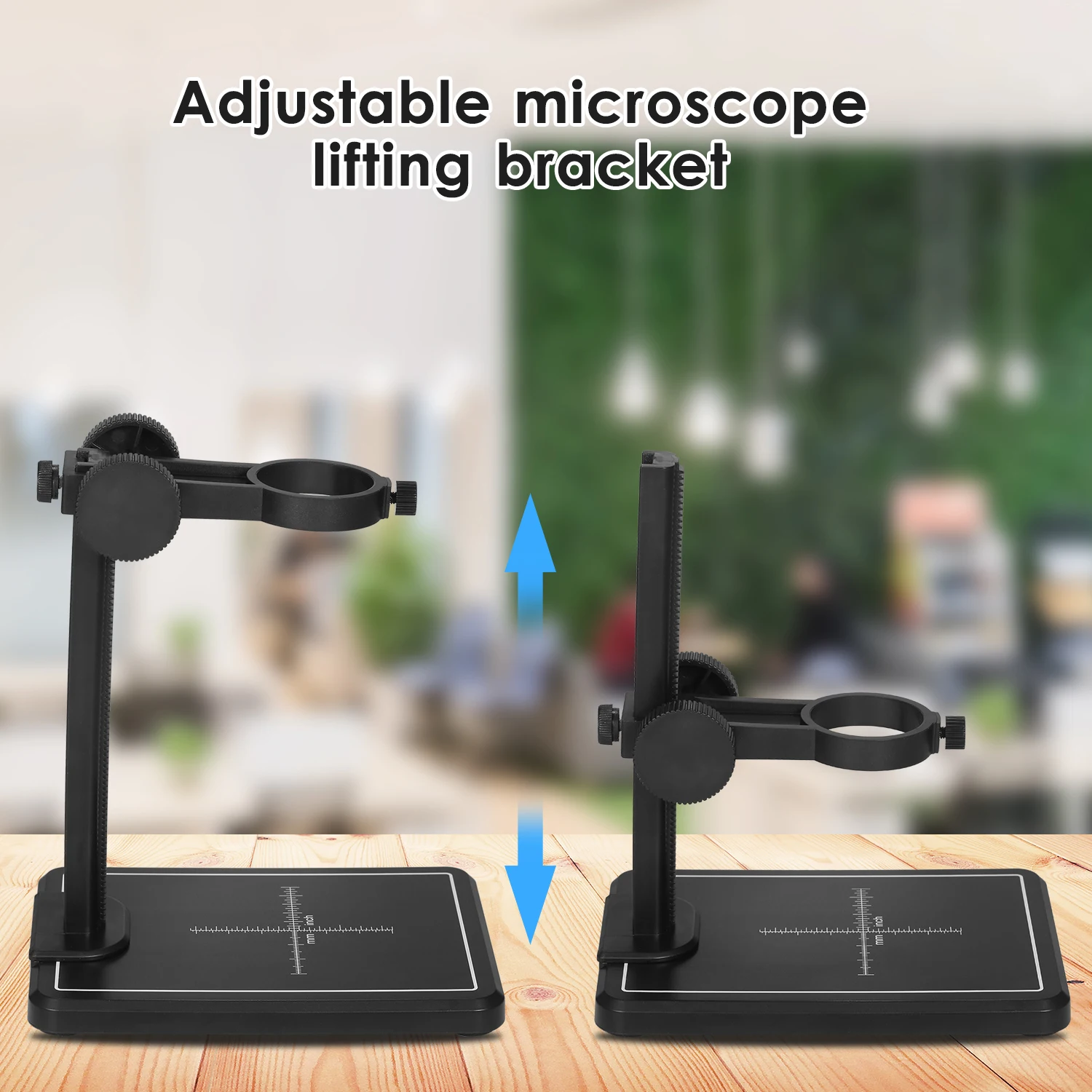 Mini Digital Microscope Stand Magnifier Camera Up & Down Adjustable Stand Holder Large Base Microscope Universal Support Bracket