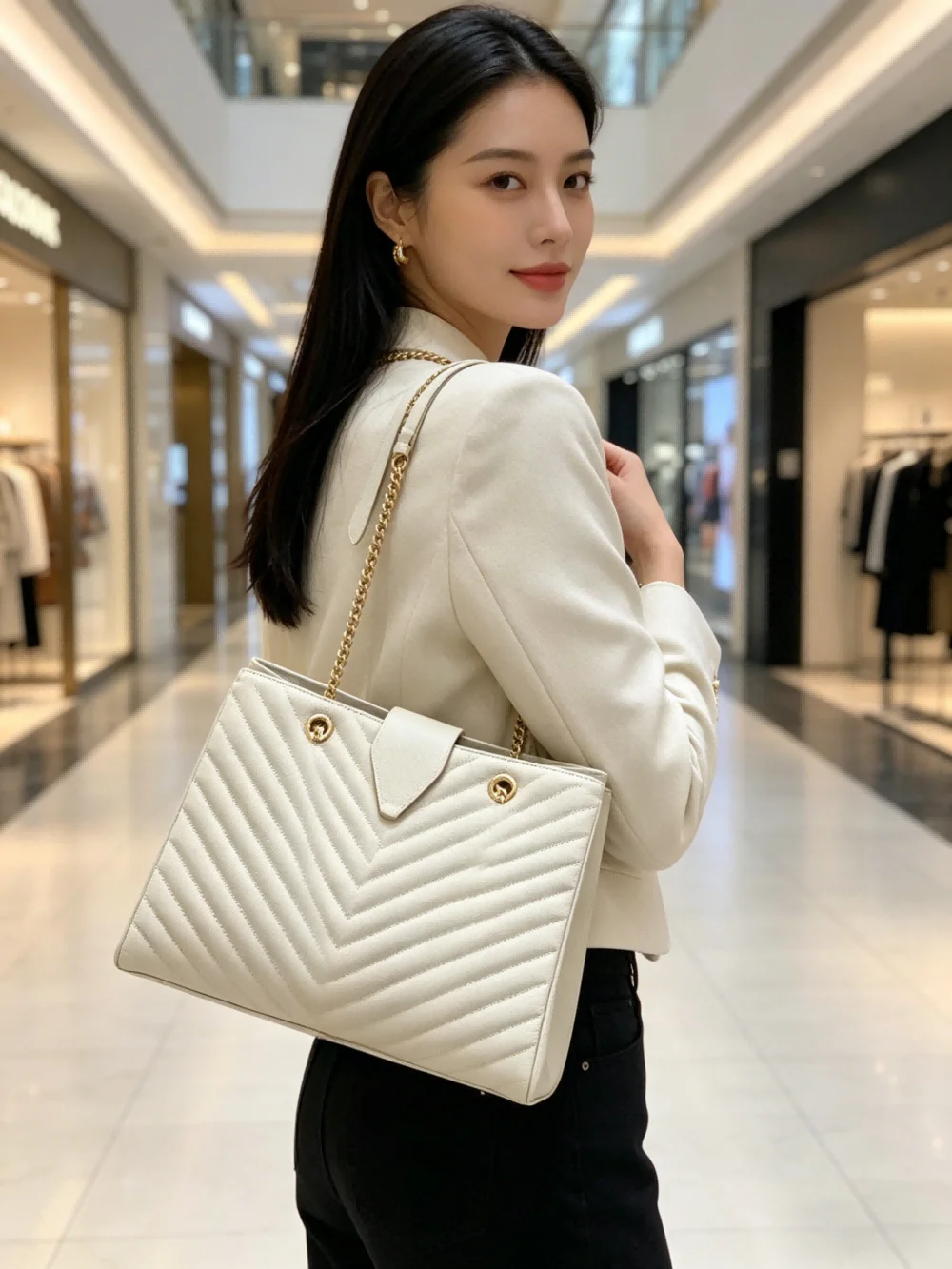 Delicate Embroidered Crossbody Bag Versatile Single Shoulder Bag for Women High Quality Leather Soft Structure Square Shape