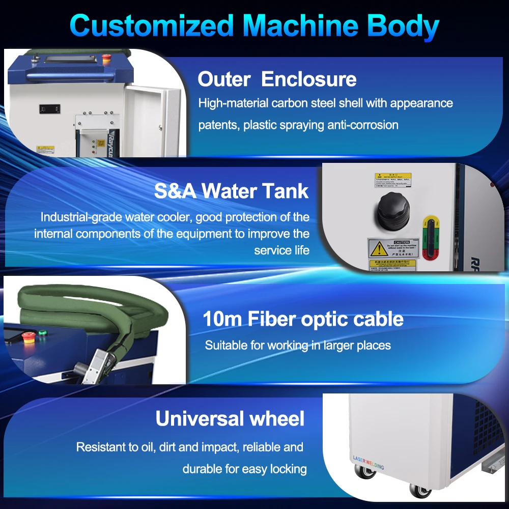 4 in 1 Fiber Laser Welding Machine 1500W 2000W 3000W Handheld Laser Guns Welding Weldseam Cleaning Cutting Laser Welder EU STOCK
