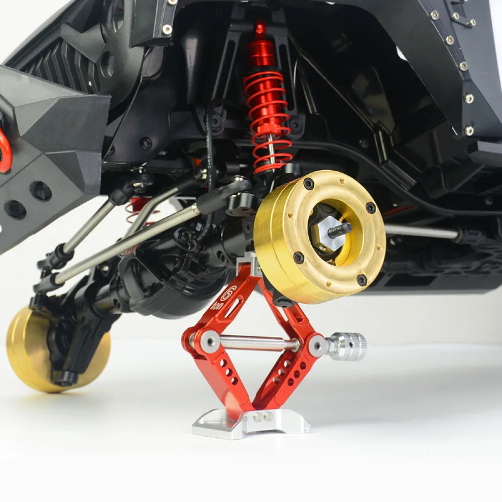 Hand Screw Scissor Lift Adjustable Jack Stands Universal Replace For 1/10 TRX-4 D90 SCX10 Toy Rock Crawler RC Car Accessories