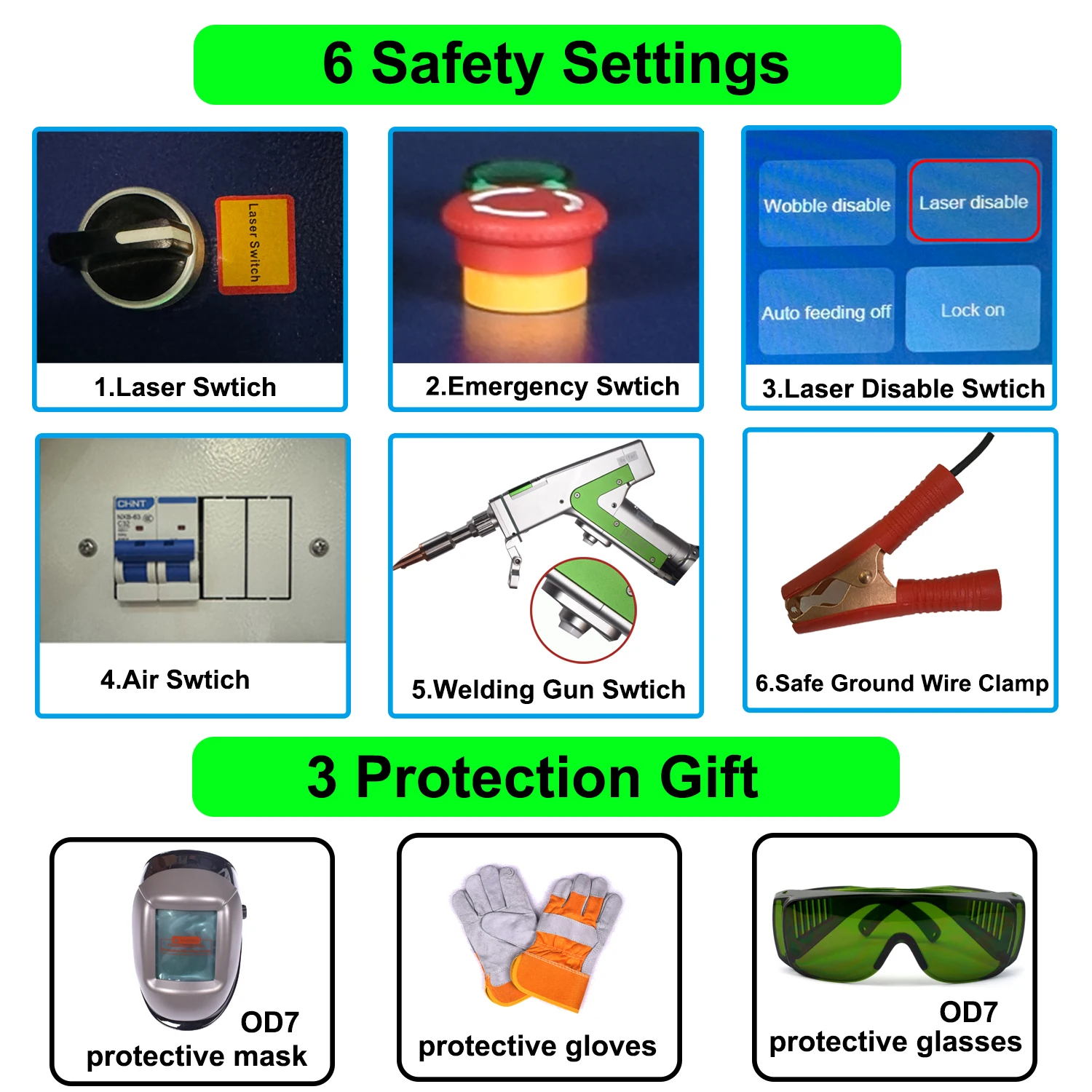 Raycus 3000W 4 in1 Fiber Laser Welding/Cleaning Welder Machine & 2 Channel Feeder machine