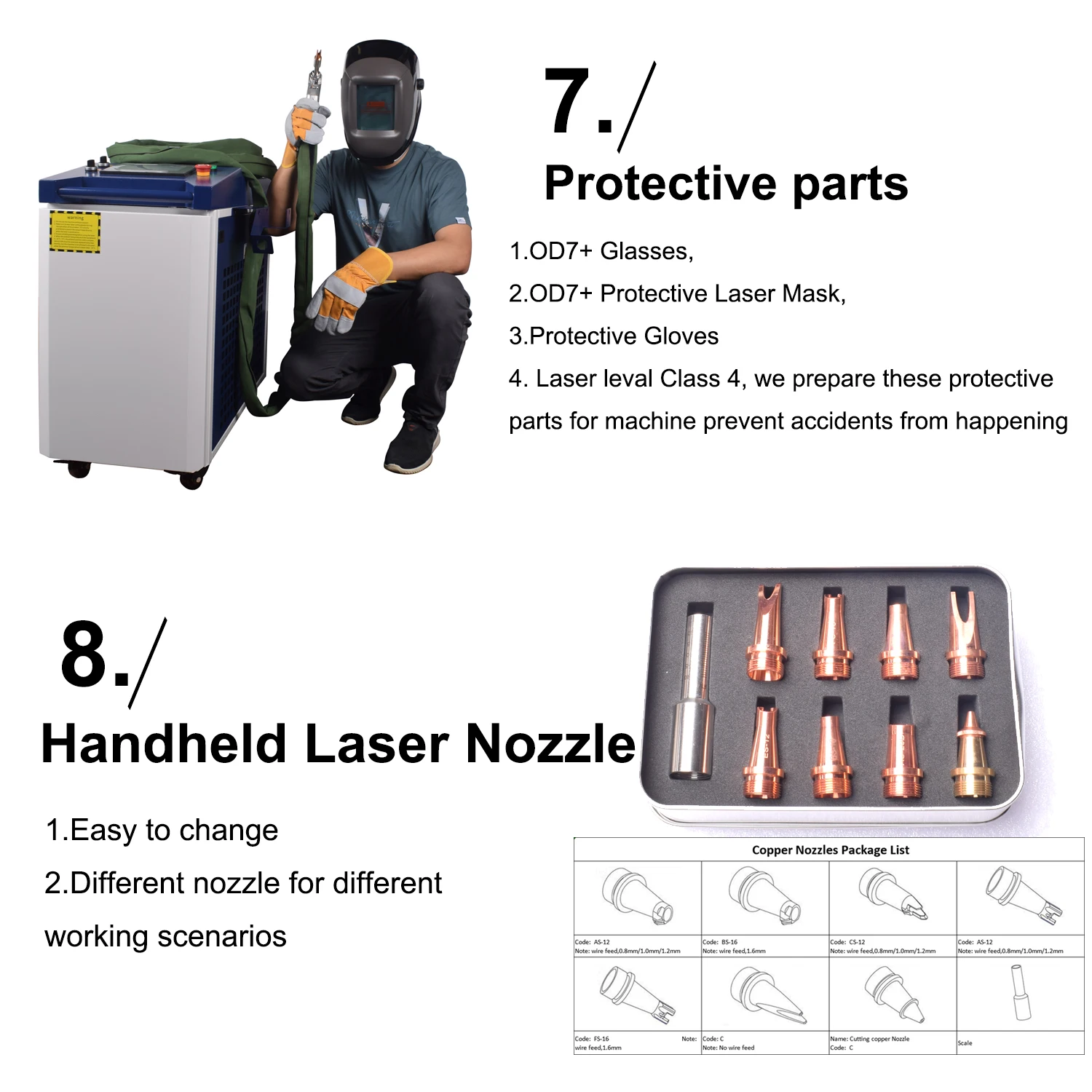 Raycus 3000W 4 in1 Fiber Laser Welding/Cleaning Welder Machine & 2 Channel Feeder machine
