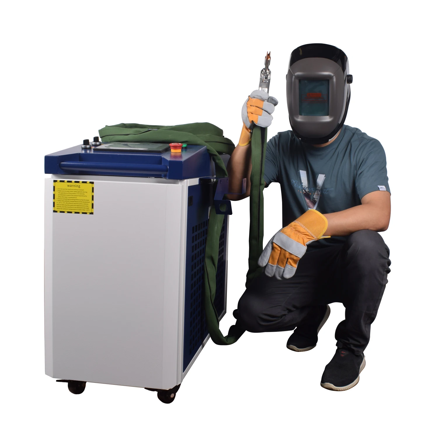 Raycus 3000W 4 in1 Fiber Laser Welding/Cleaning Welder Machine & 2 Channel Feeder machine