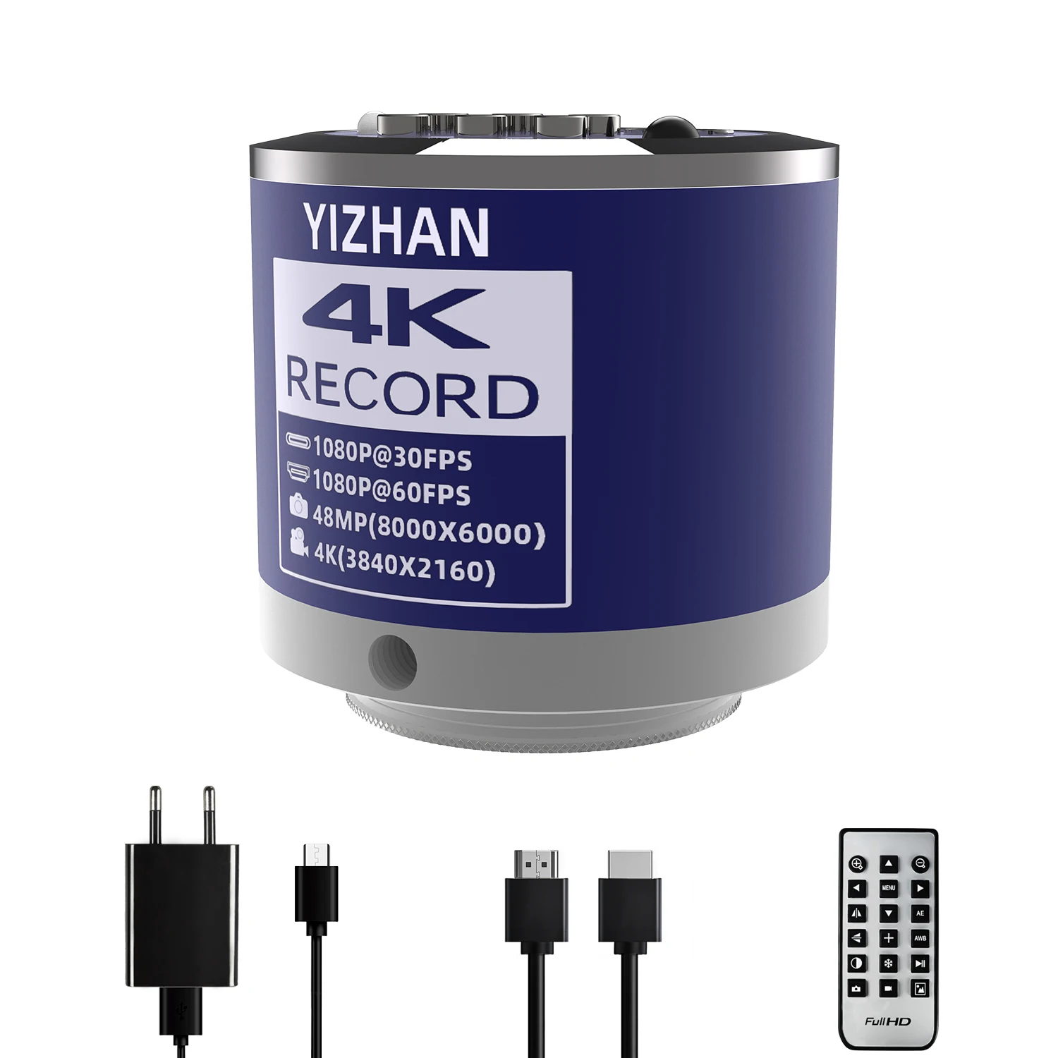 YIZHAN 4K HD Electronic Microscope HDMI USB 1080P Industrial Digital Microscope 150X Zoom For PCB Soldering/Jewelry Repair