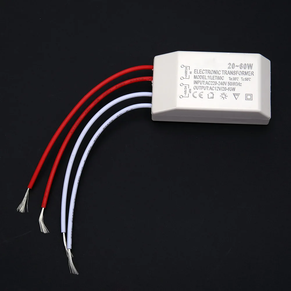 220V to 12V Low Voltage Halogen Lamp Electronic Transformer Small Power Supply Driver Adapter Lighting Accessories
