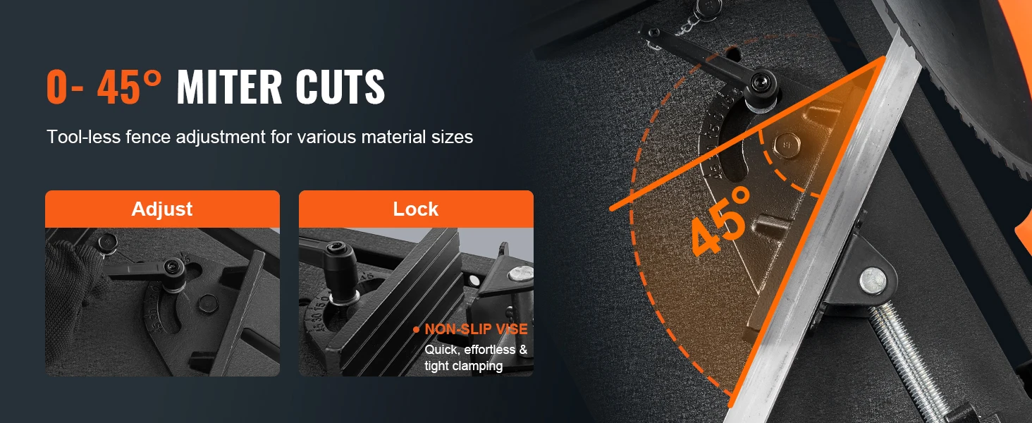 SucceBuy 2800 W Chop Saw 14"/355 mm Blade Diameter Cut Off Saw 1200RPM Steel Cutting Machine 0-45° Adjustable Dry Cut Chop Saw