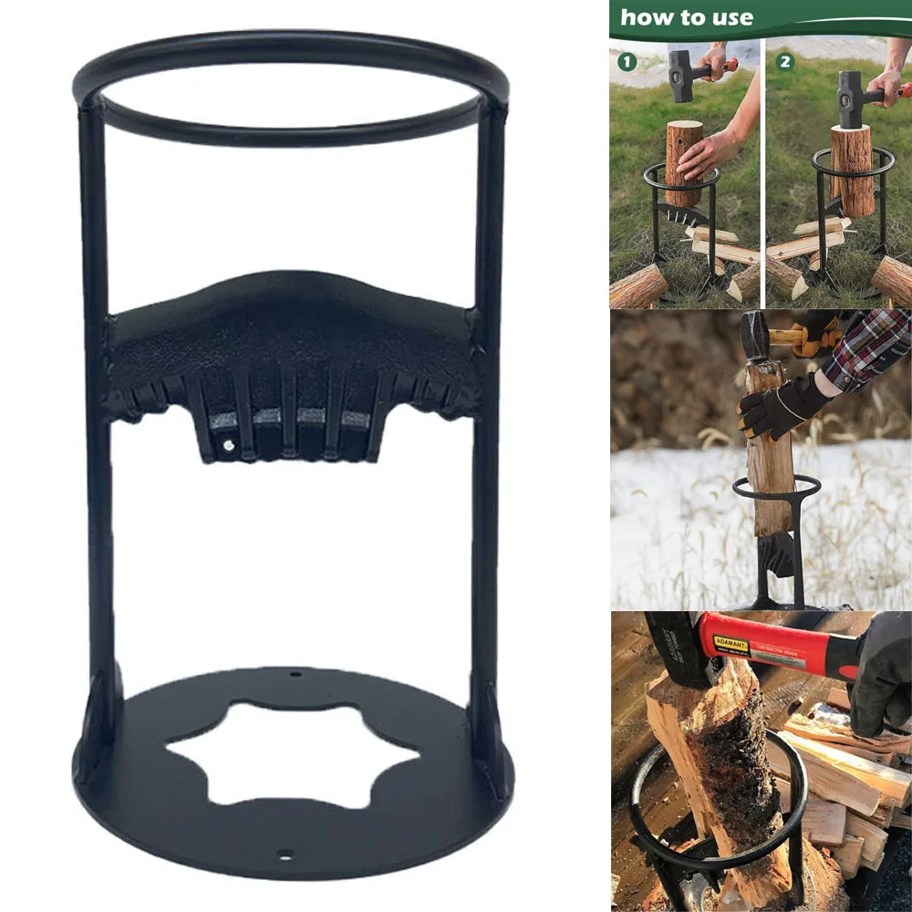Manual Firewood Splitter Heavy Duty Log Wood Splitting Cutter Kindling Cracker
