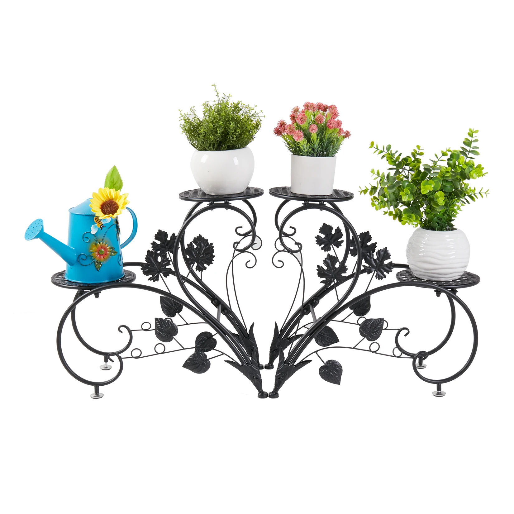 4-Tier Plant Stand Display Shelf Garden Patio Planter Rack Home Decor Flower Stand for Indoor Outdoor