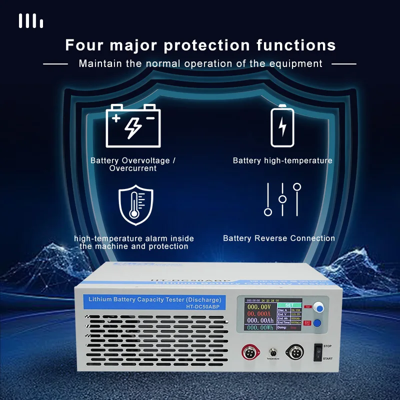 Battery Capacity Tester 5-120V Load Tester Discharger for Lithium/LiFePO4/Lead Acid/Ni-MH Batteries