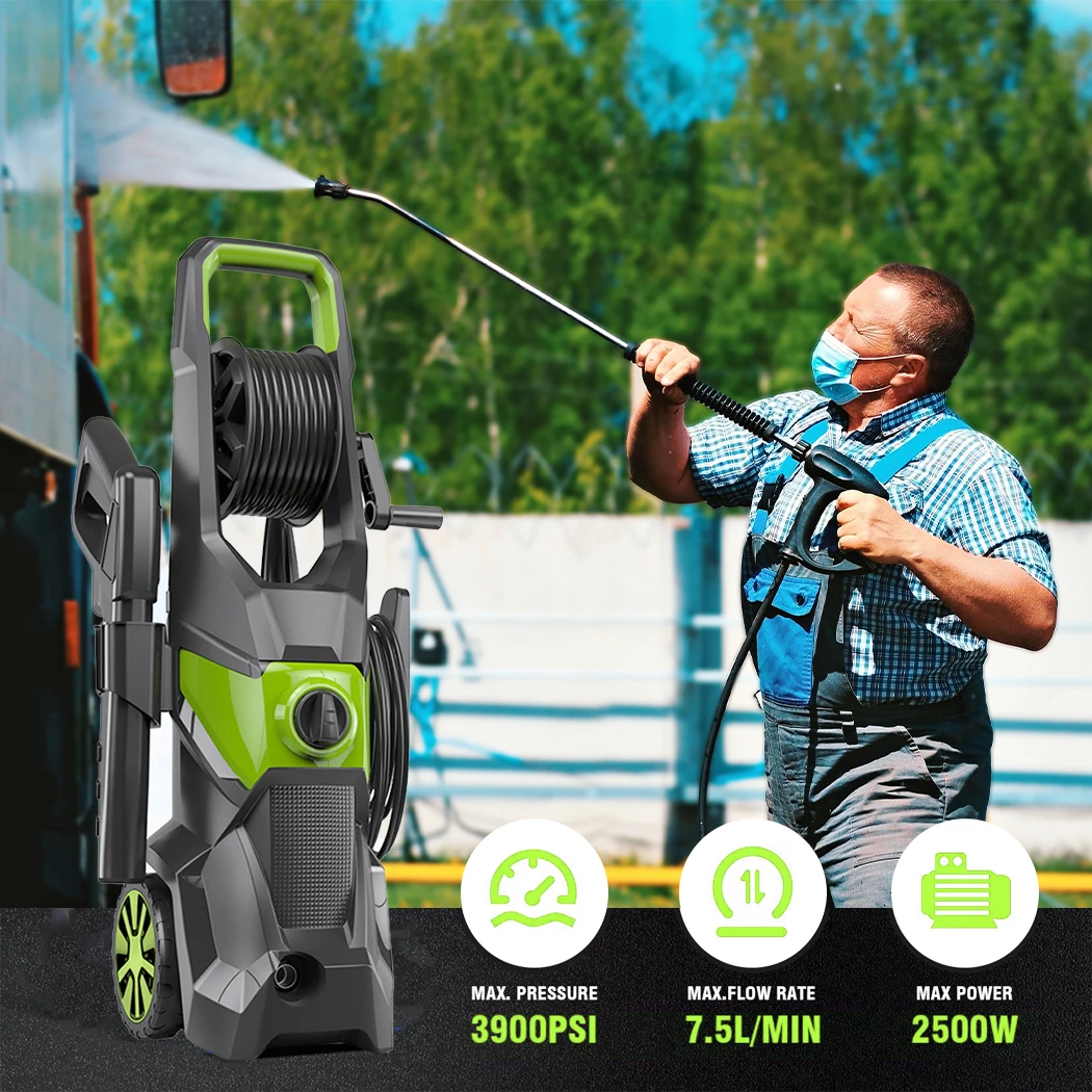 PORIYA 4000PSI High Pressure Washer Cleaner 2500W Electric Water Gurney Pump Hose