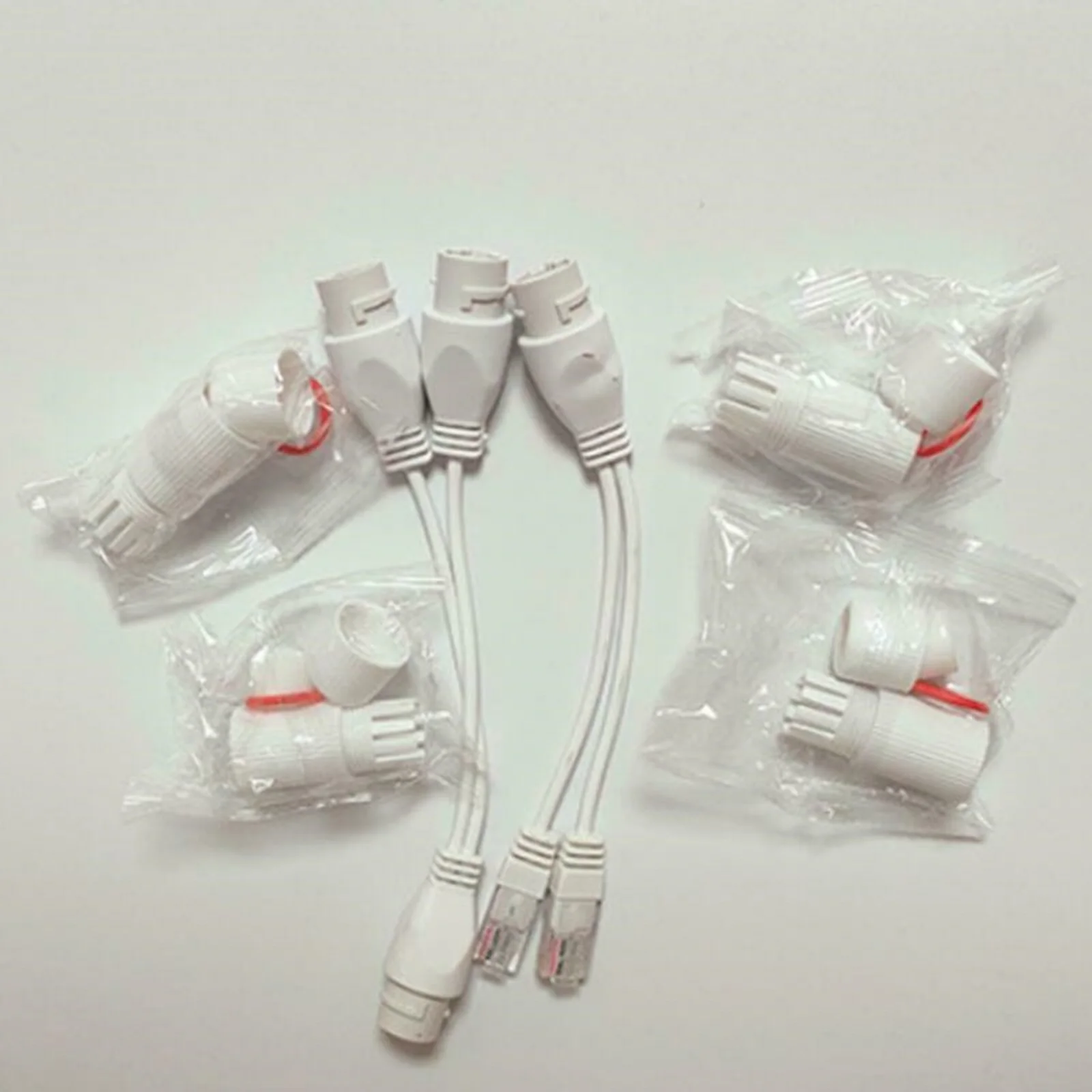 1 to 2 Adapter Network Splitter Poe Switch Connector Rj45 Outdoor Waterproof One Wire Dual Purpose Poe Synthesizer Separator