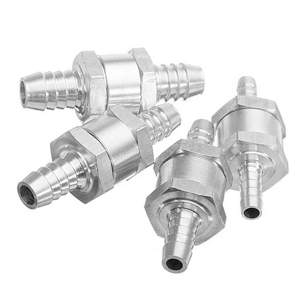 2PCS 12mm Aluminum One-way Non-return Check Valve Fuel Water Gas/Air Vacuum