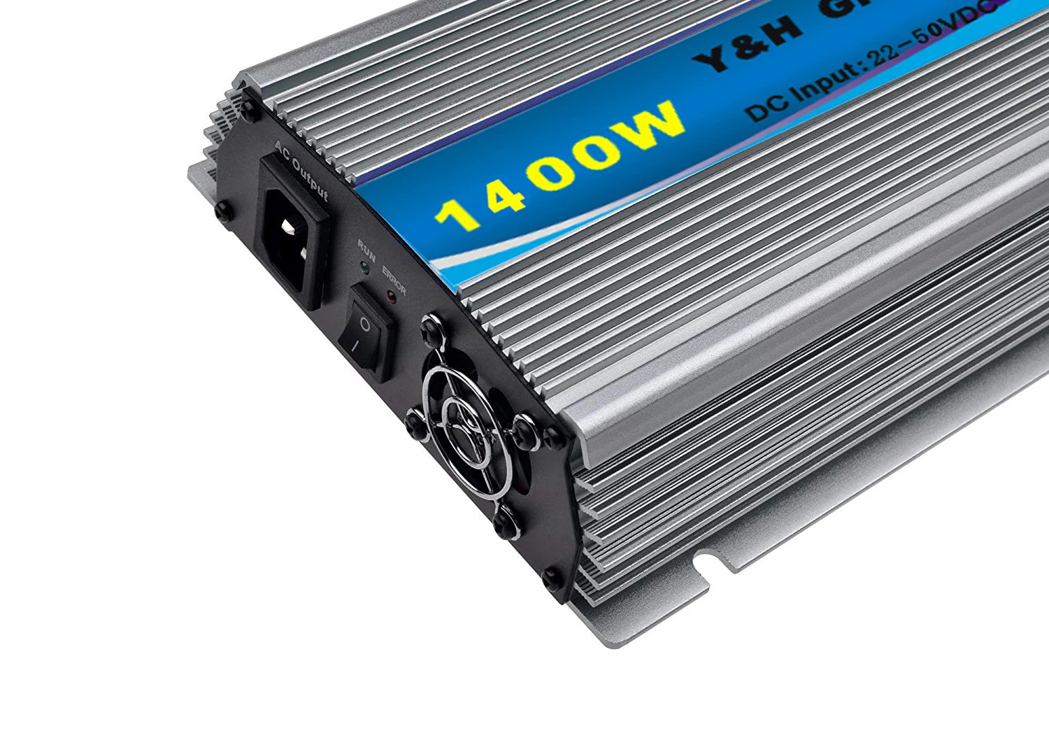 Y&H 1400W MPPT Grid Tie Solar Inverter 24V/36V Battery Discharge Mode AC220V Output Pure Sine Wave Converter for Solar Panels