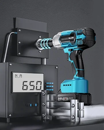 Seesii Cordless Impact Wrench 1/2 inch Brushless Impact Gun Max Torque 650Nm 3300RPM 2x 4.0 For makita Battery Impact Driver