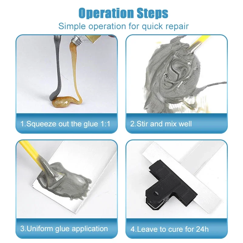 Cold Welding Glue Metal Repair Glue Heat-resistant AB Sealant High-strength Magic Plastic Repair Casting Adhesive Epoxy Resin