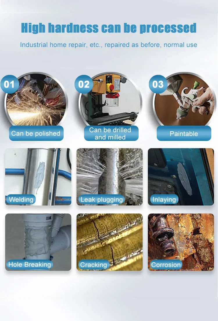 Cold Welding Glue Metal Repair Glue Heat-resistant AB Sealant High-strength Magic Plastic Repair Casting Adhesive Epoxy Resin