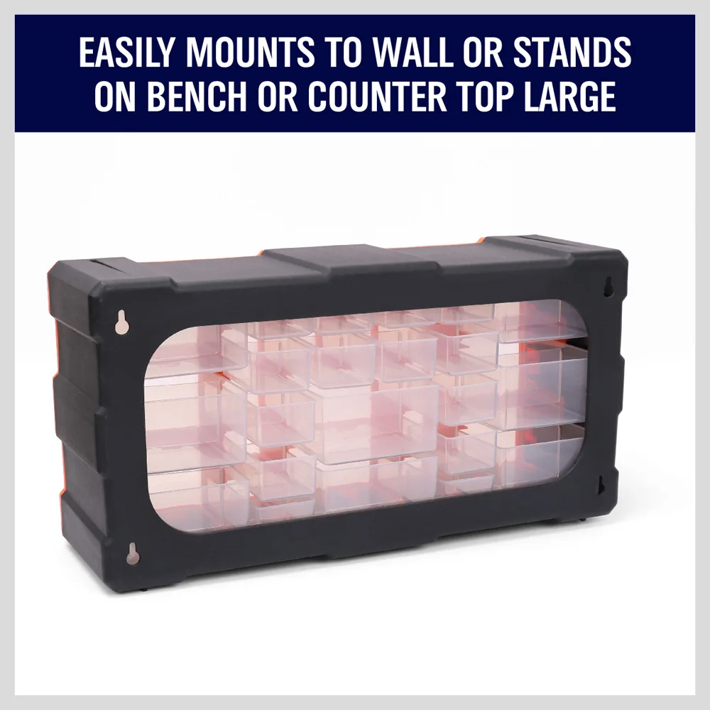 HORUSDY 22 Drawers Storage Cabinet Tool Box Bin Chest Case Plastic Organiser