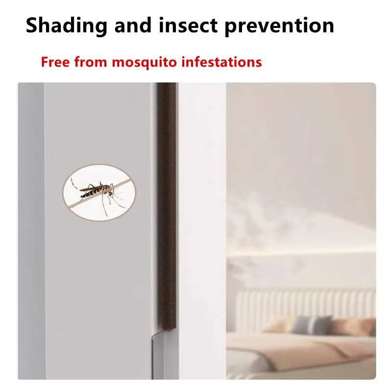 5/10M New Home Windproof Tape Sealing Strip Pile Weatherstrip Home Door Window Sound Insulation Dust Strip Weather Stripping