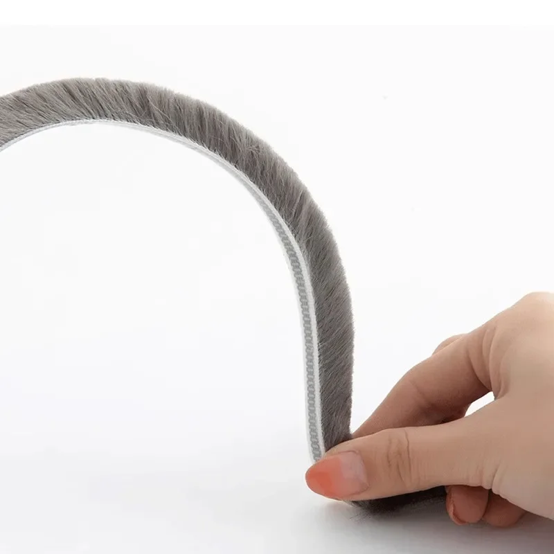 5/10M New Home Windproof Tape Sealing Strip Pile Weatherstrip Home Door Window Sound Insulation Dust Strip Weather Stripping