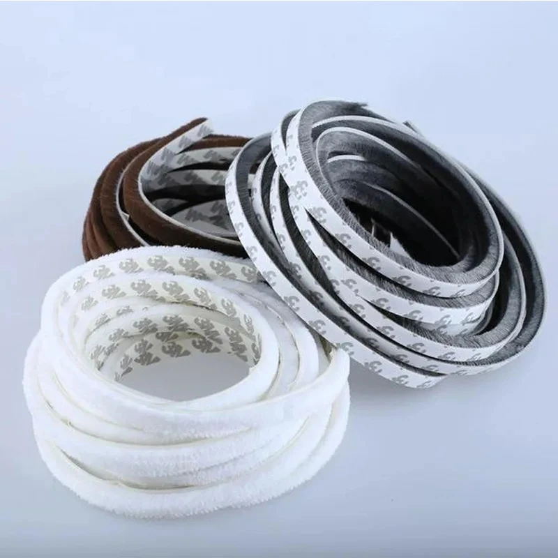 5/10M New Home Windproof Tape Sealing Strip Pile Weatherstrip Home Door Window Sound Insulation Dust Strip Weather Stripping