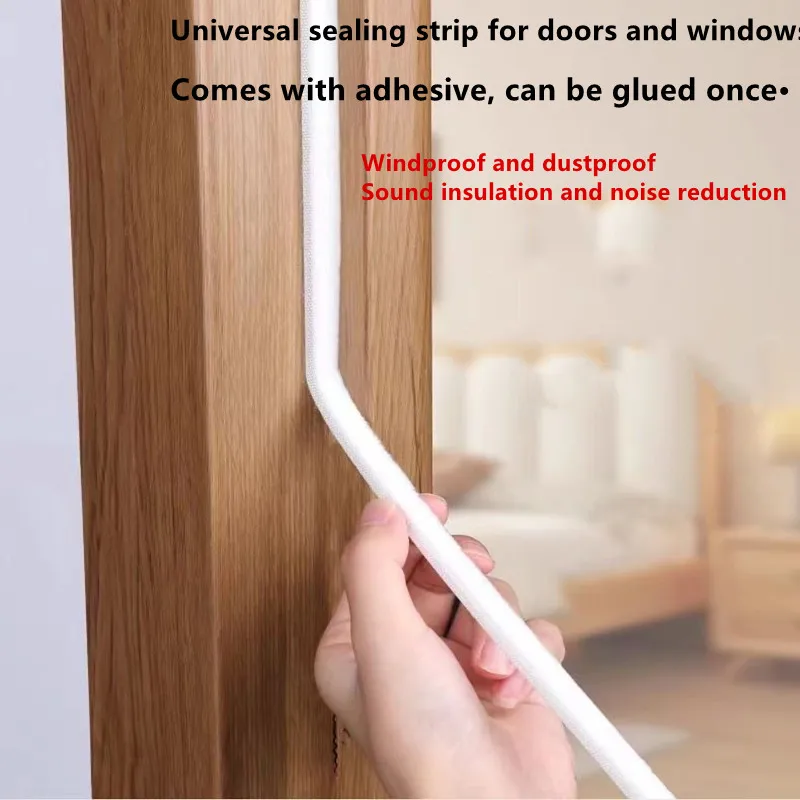5/10M New Home Windproof Tape Sealing Strip Pile Weatherstrip Home Door Window Sound Insulation Dust Strip Weather Stripping