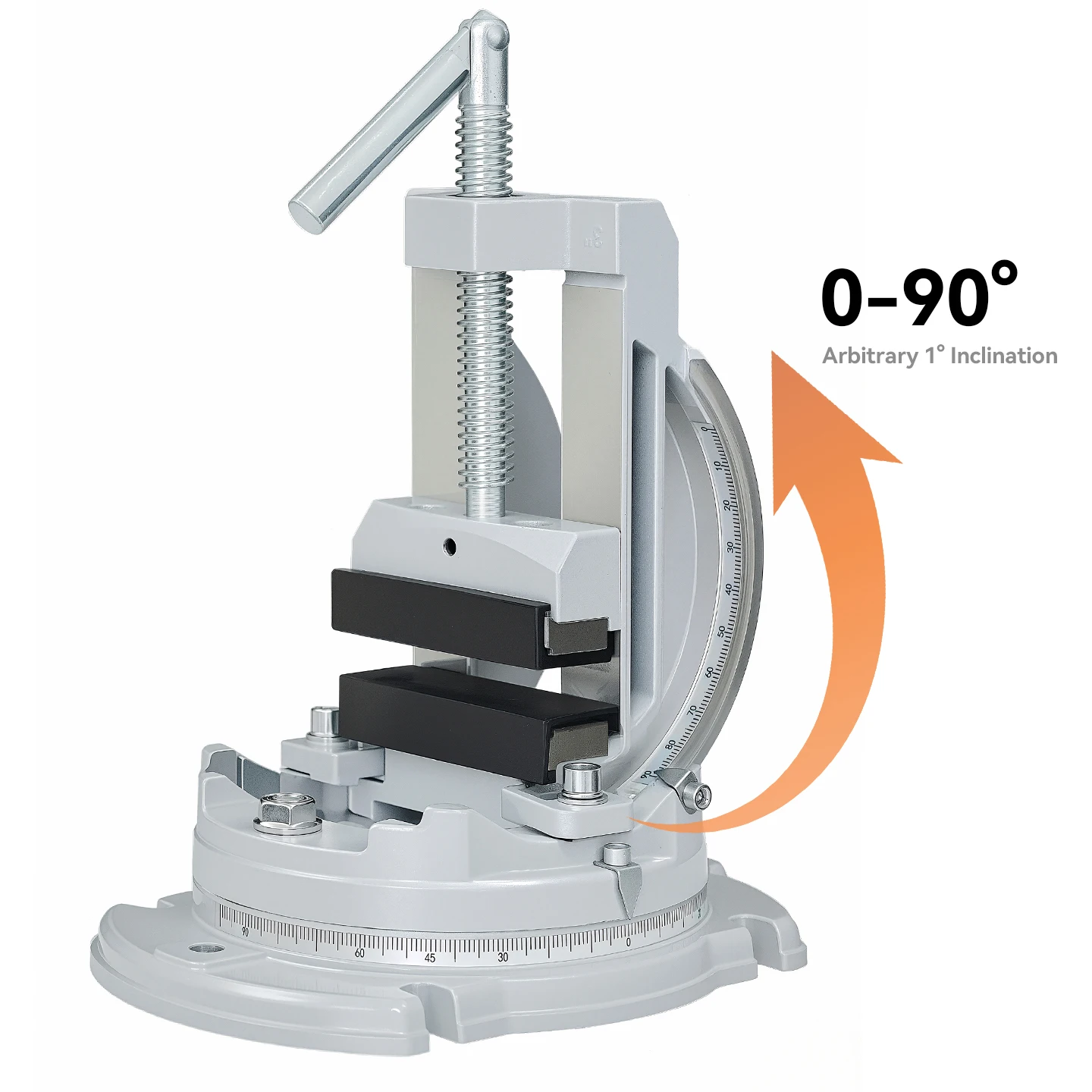 Allsome 3" Swivel-Base Tilting Vise, Milling Machine Vise, 3 Way (Swivel,Tilting,Angle Vice) Milling Vice for Drill Press