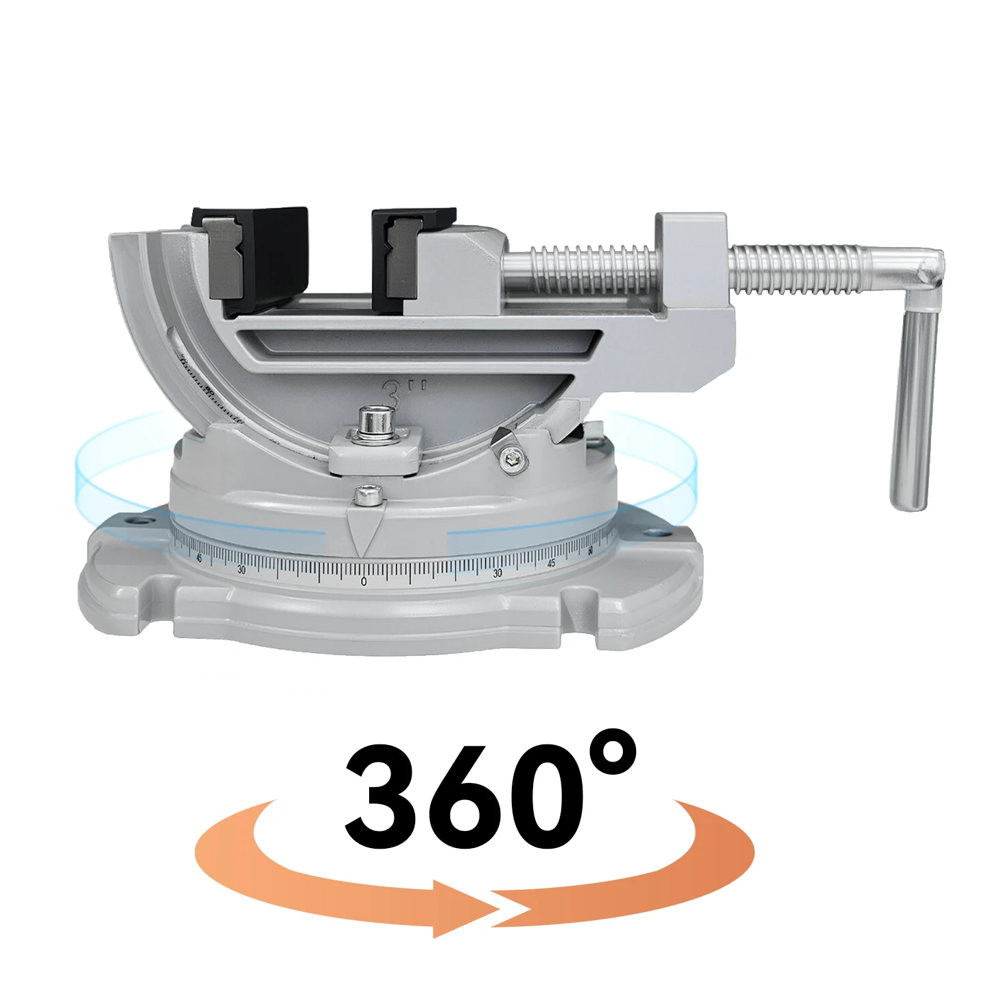 Allsome 3" Swivel-Base Tilting Vise, Milling Machine Vise, 3 Way (Swivel,Tilting,Angle Vice) Milling Vice for Drill Press